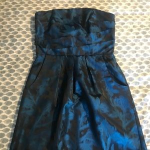 Blue Black Mini Dress
